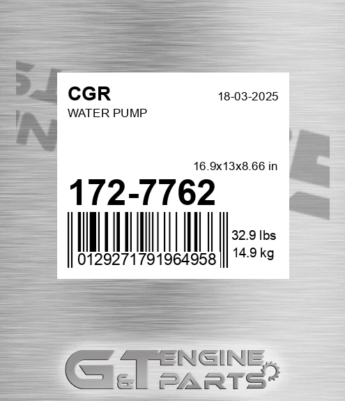 172-7762 Water Pump