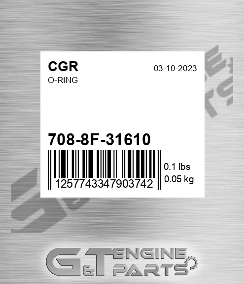 708-8F-31610 CGR O-ring