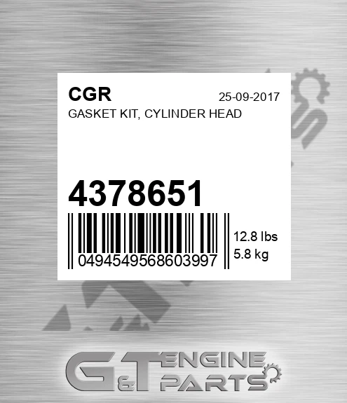 4378651 Gasket Kit, Cylinder Head