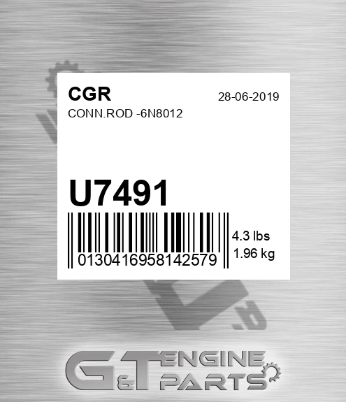 U7491 CGR Conn.rod -6n8012