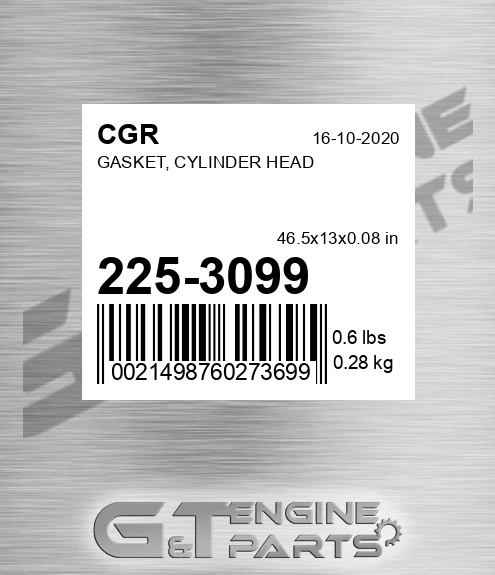 225-3099 Gasket, Cylinder Head