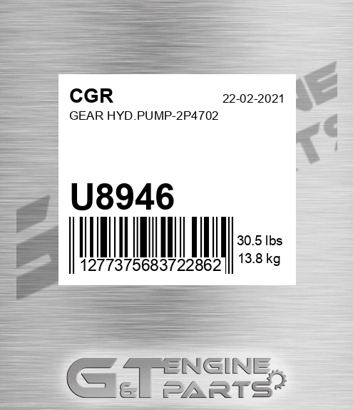 U8946 Gear Hyd.pump-2p4702