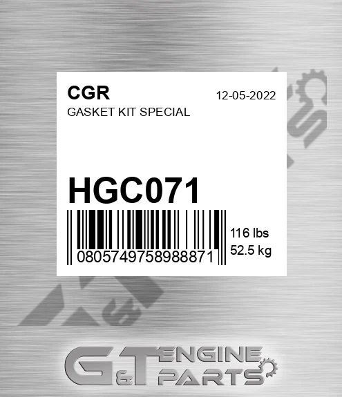 HGC071 Gasket Kit Special