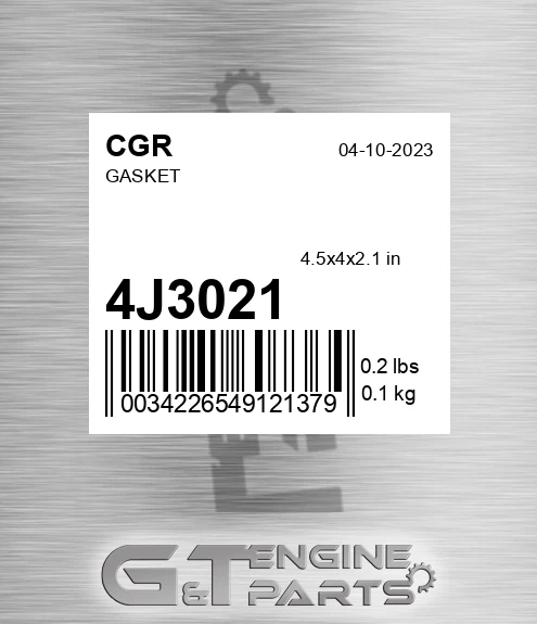 4J3021 CGR Gasket