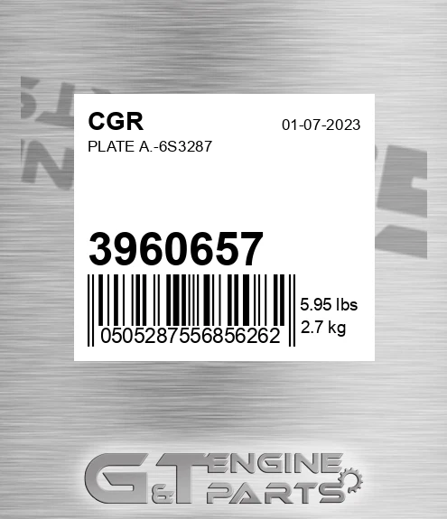 3960657 Plate A.-6s3287