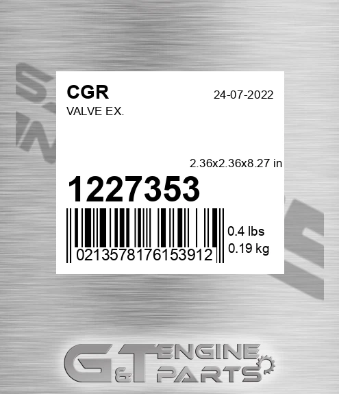 1227353 Valve Ex.