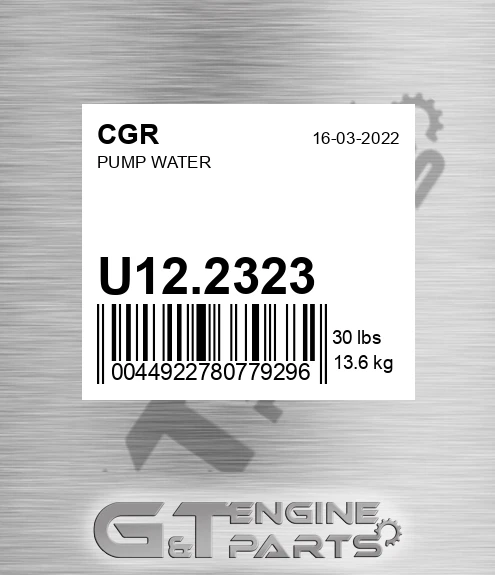 U12.2323 Pump Water