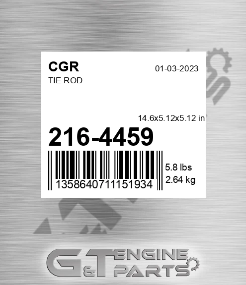 216-4459 Tie Rod