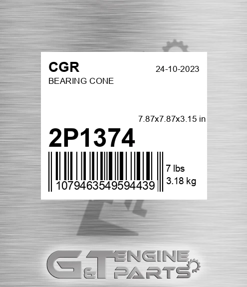 2P1374 CGR Bearing Cone