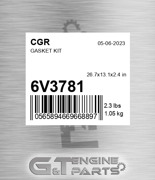 6V3781 CGR Gasket Kit