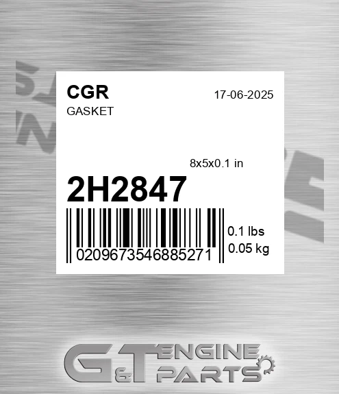 2H2847 CGR Gasket
