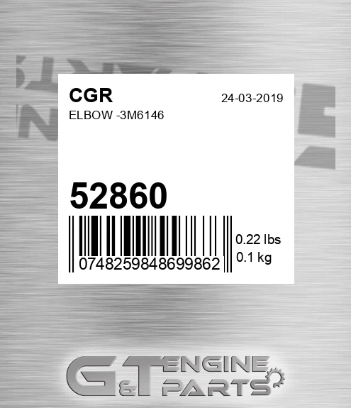 52860 Elbow -3m6146