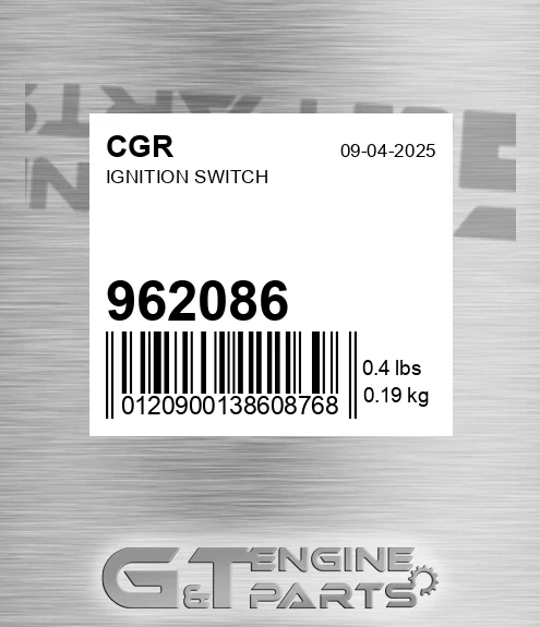 962086 CGR Ignition Switch