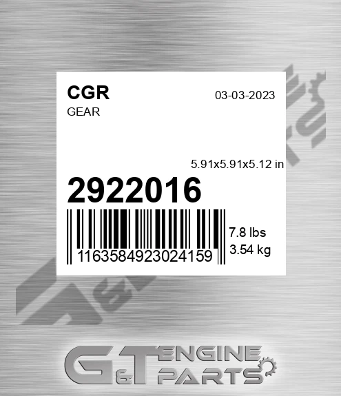 2922016 Gear