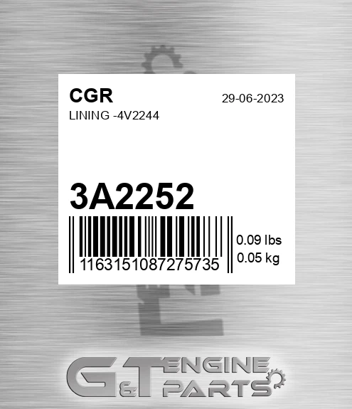 3A2252 Lining -4v2244