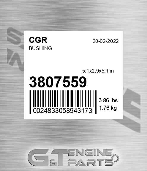 3807559 Bushing for CGR
