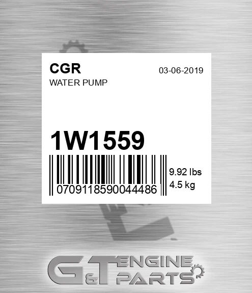 1W1559 Water Pump