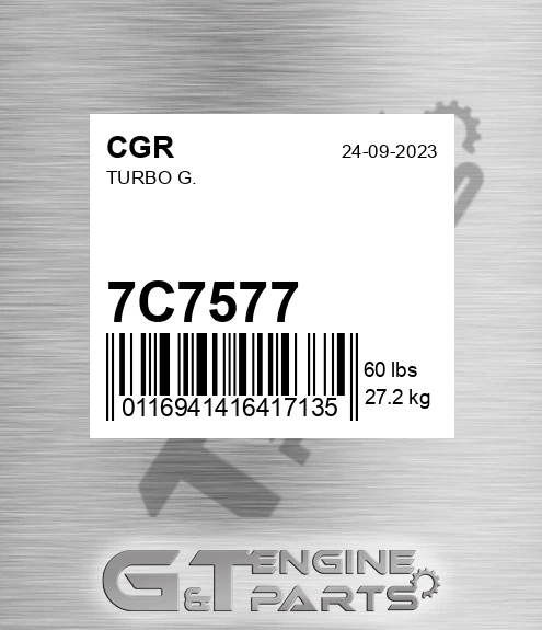 7C7577 Turbo G.
