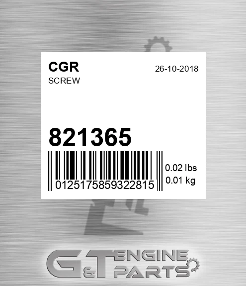 821365 Screw