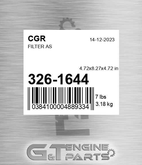 326-1644 Filter As