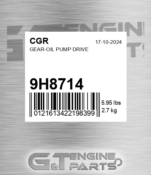 9H8714 CGR Gear-oil Pump Drive