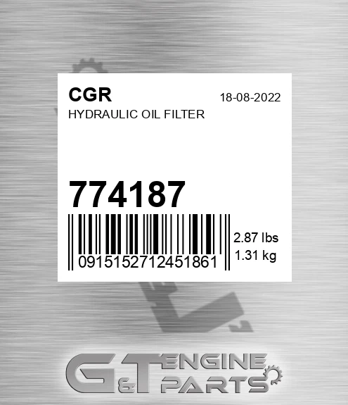 774187 Hydraulic Oil Filter
