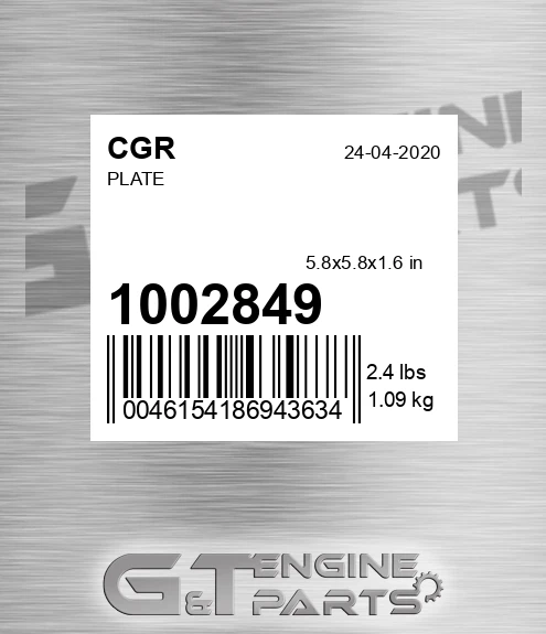 1002849 Plate