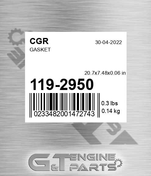119-2950 CGR Gasket