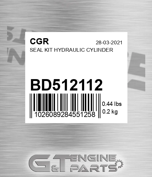 BD512112 Seal Kit Hydraulic Cylinder