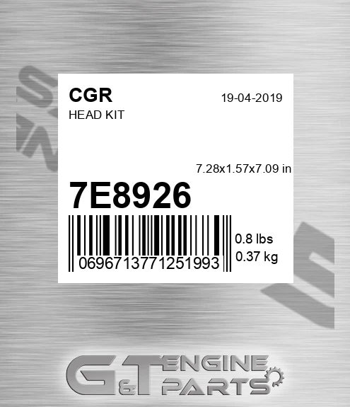 7E8926 CGR Head Kit