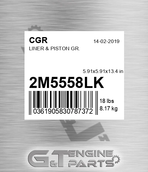 2M5558LK CGR Liner & Piston Gr.