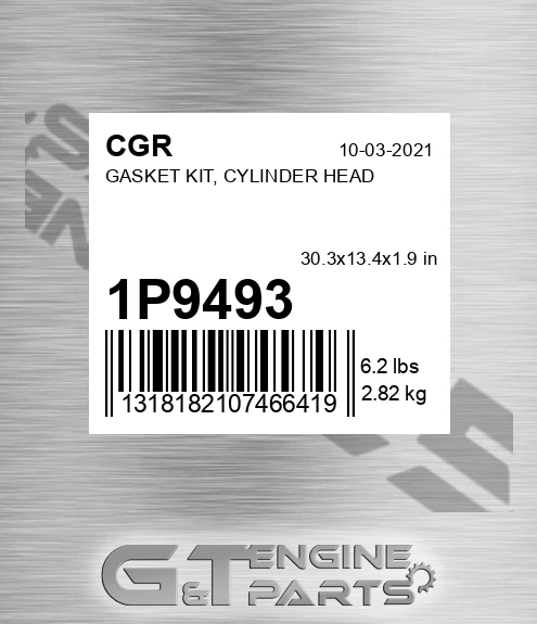 1P9493 Gasket Kit, Cylinder Head