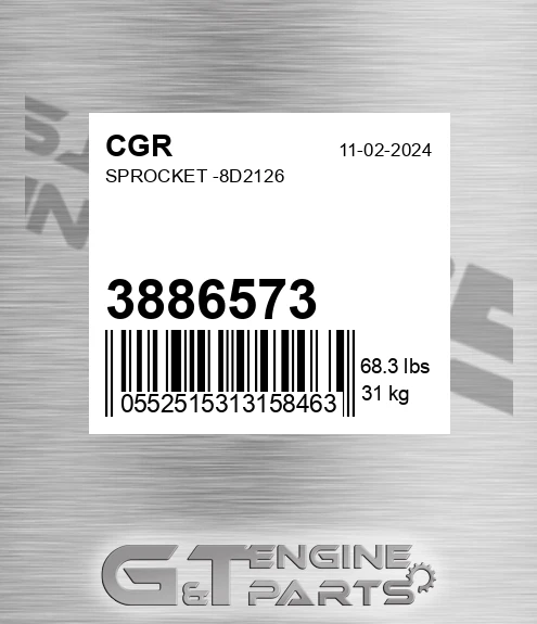 3886573 Sprocket -8d2126