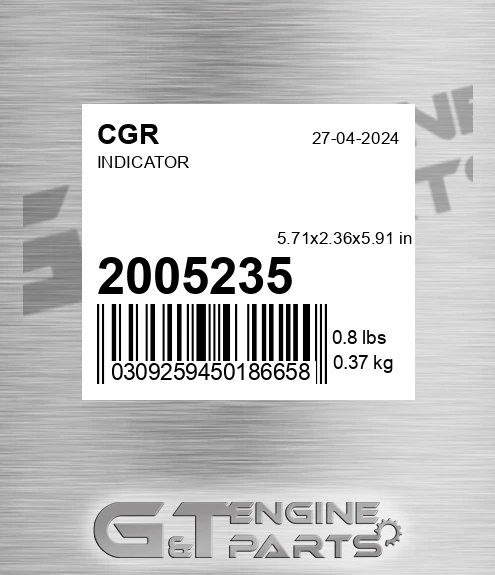 2005235 CGR Indicator