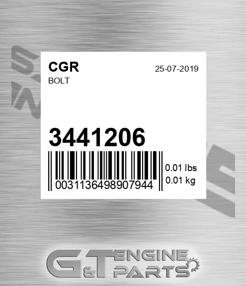 3441206 CGR Bolt