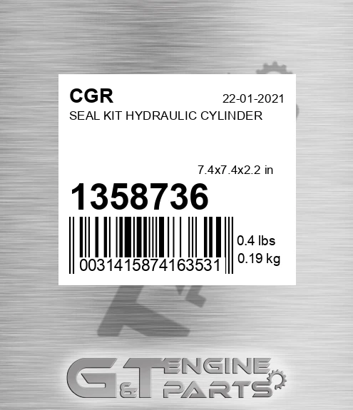 1358736 Seal Kit Hydraulic Cylinder