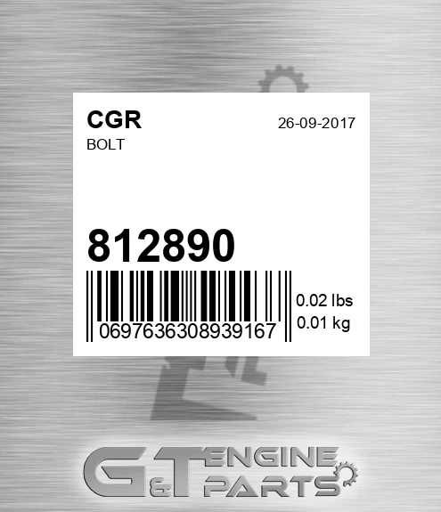 812890 Bolt