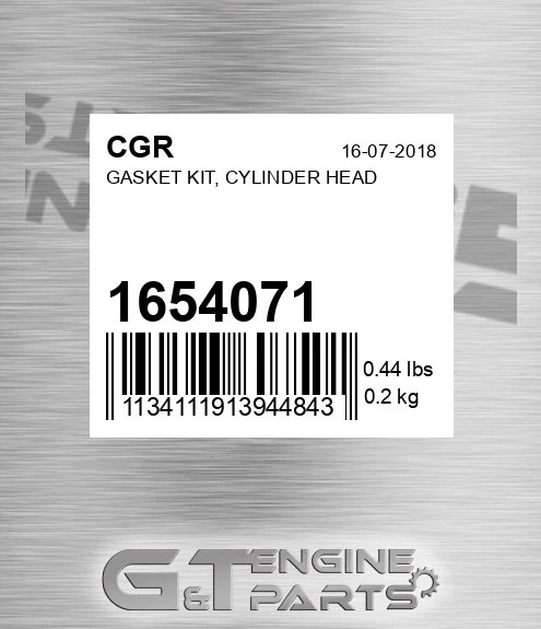 1654071 Gasket Kit, Cylinder Head