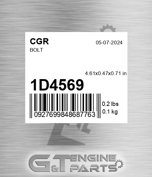 1D4569 CGR Bolt