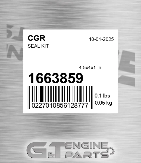 1663859 CGR Seal Kit