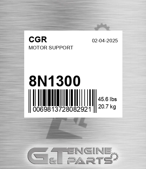 8N1300 CGR Motor Support