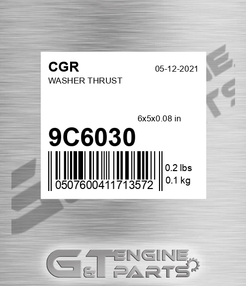 9C6030 Washer Thrust