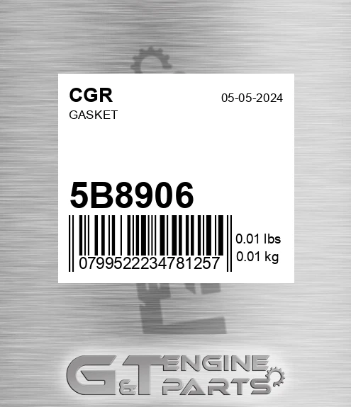 5B8906 Gasket