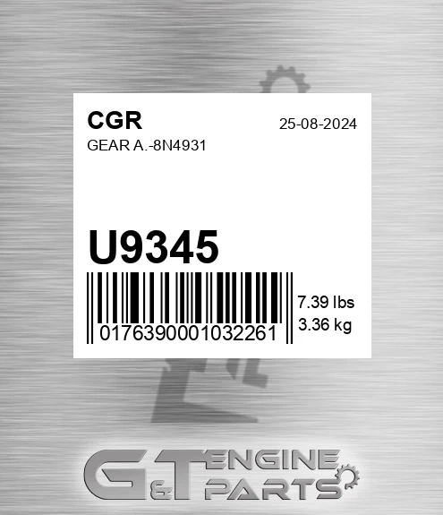 U9345 CGR Gear A.-8n4931