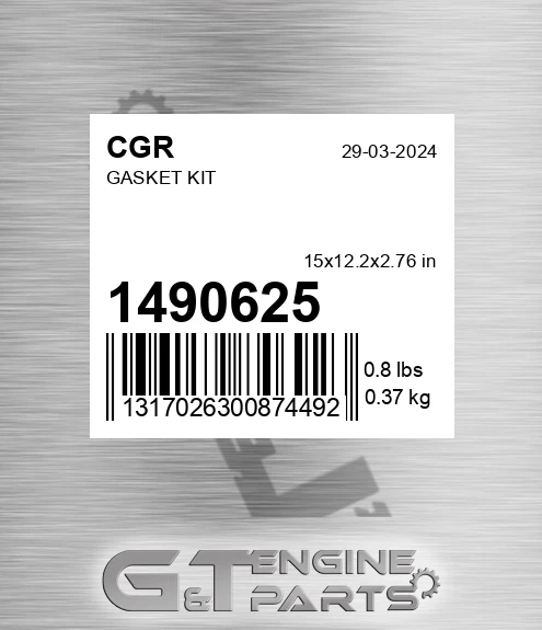 1490625 CGR Gasket Kit