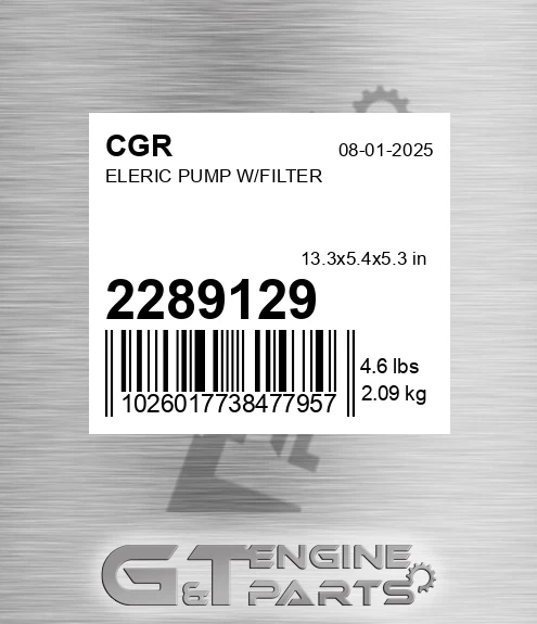 2289129 Eleric Pump W/filter
