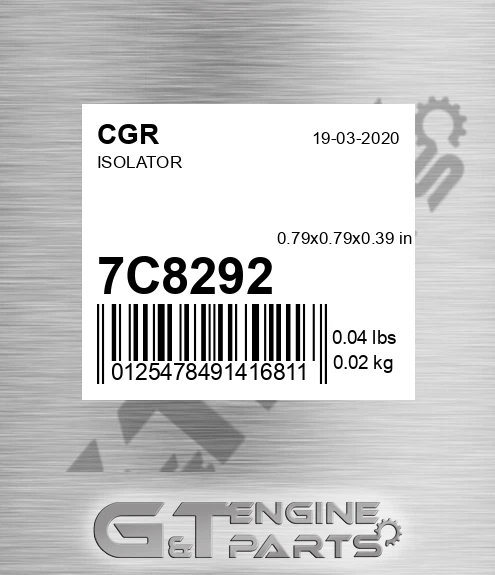 7C8292 Isolator