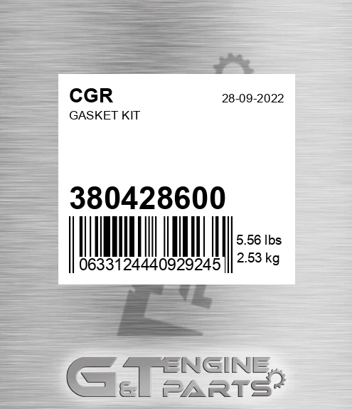380428600 CGR Gasket Kit