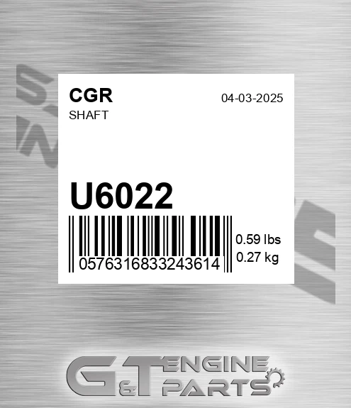 U6022 Shaft