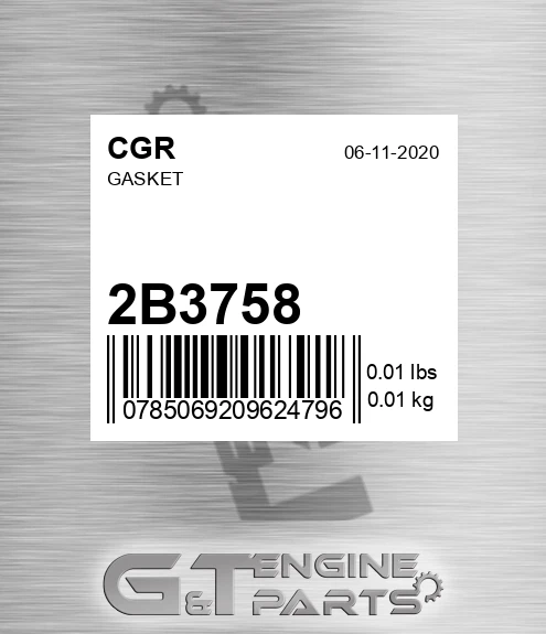 2B3758 Gasket